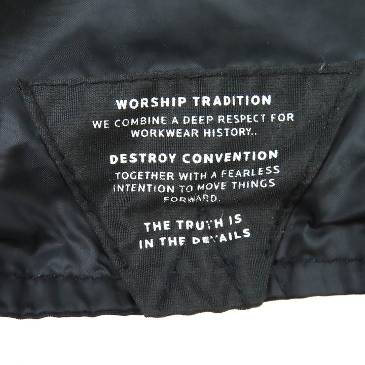 Great DENHAM MINOTAUR Down jacket hooded zip up black mens XS