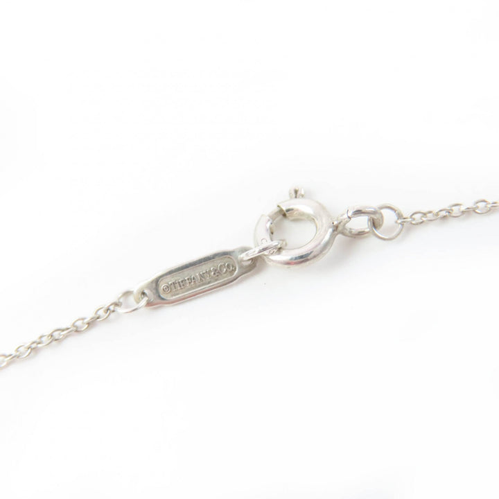 Excellent TIFFANY&Co. Necklace Open Heart Pendant combination Silver AG925 Women