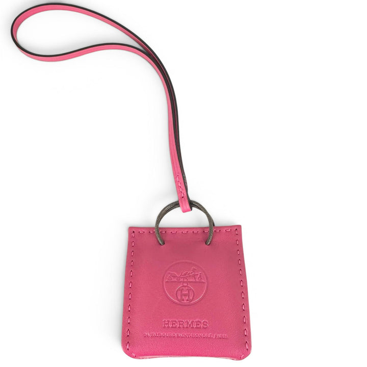 Pristine HERMES charm Sac Orange bag Rose mexico Anyo Miro Women