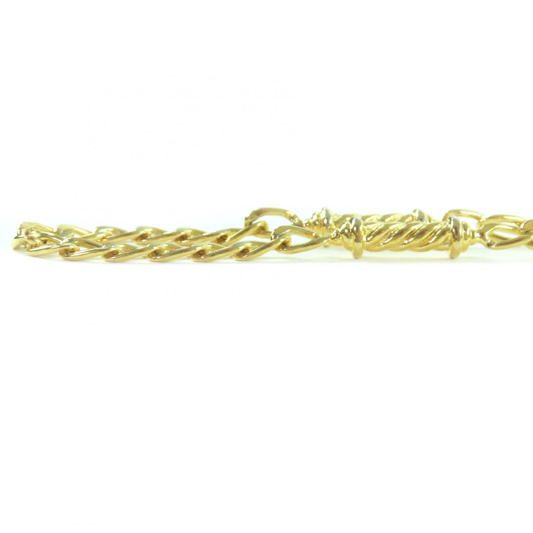 Excellent CELINE Necklace Triomphe 2-way gold-colored twist motif gold Women