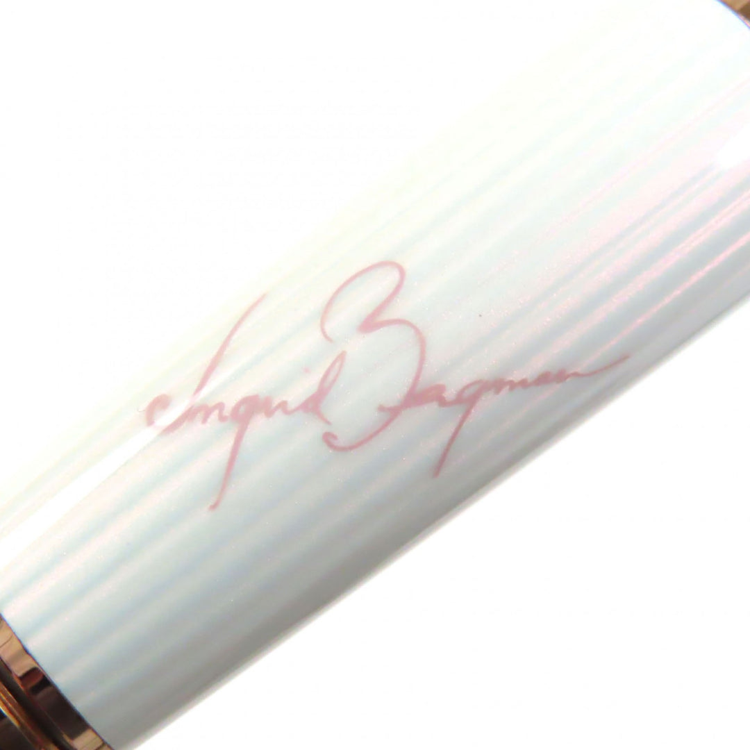 Excellent MONTBLANC Ballpoint pen Ingrid Bergman La Donna black amethyst mens