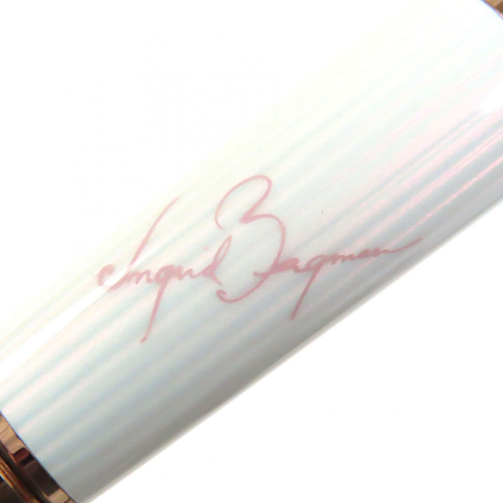 Excellent MONTBLANC Ballpoint pen Ingrid Bergman La Donna black amethyst mens
