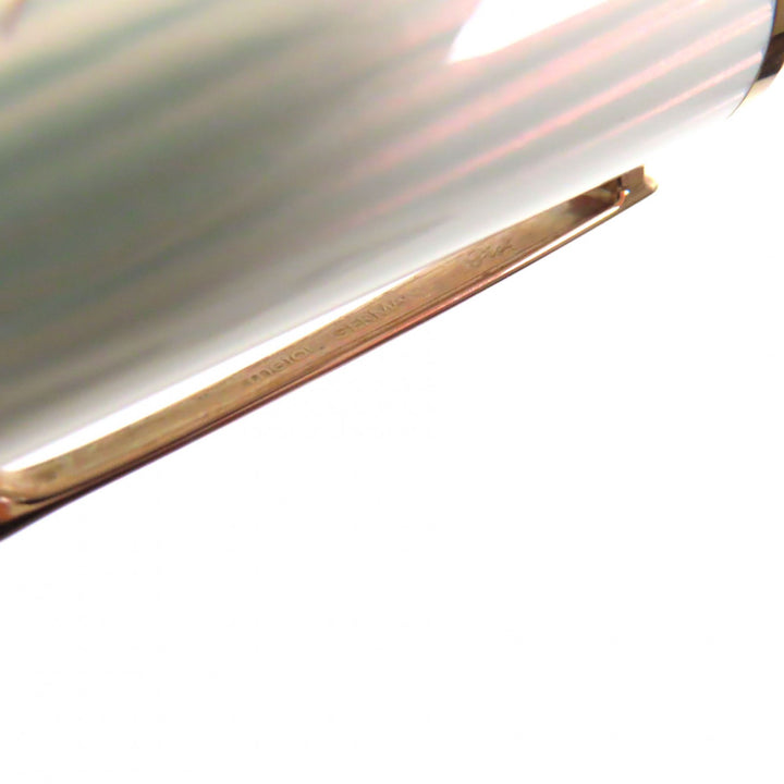 Excellent MONTBLANC Ballpoint pen Ingrid Bergman La Donna black amethyst mens
