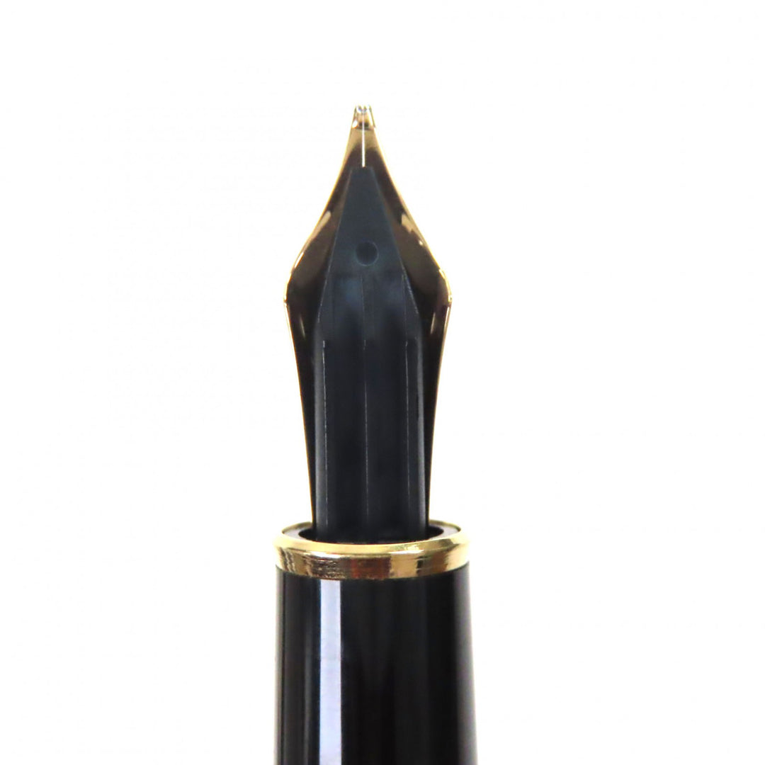 Excellent MONTBLANC Ballpoint pen Ingrid Bergman La Donna black amethyst mens