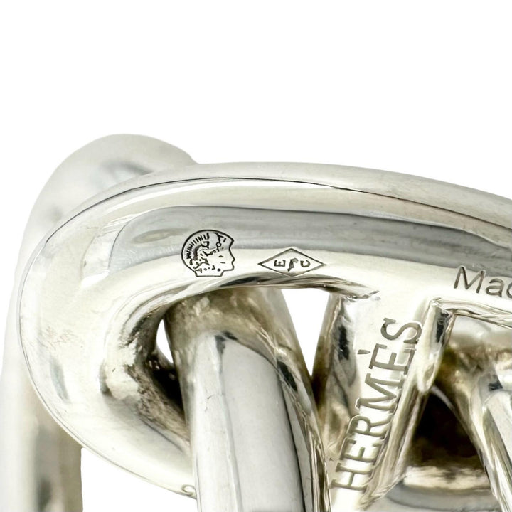 Excellent HERMES bracelet Chéne Dunkel PM 15 frames Silver AG925 Women