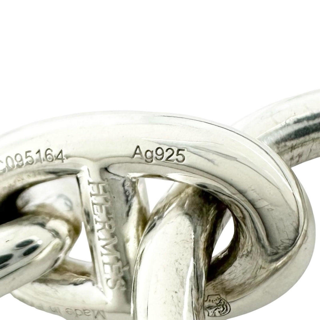 Excellent HERMES bracelet Chéne Dunkel PM 15 frames Silver AG925 Women
