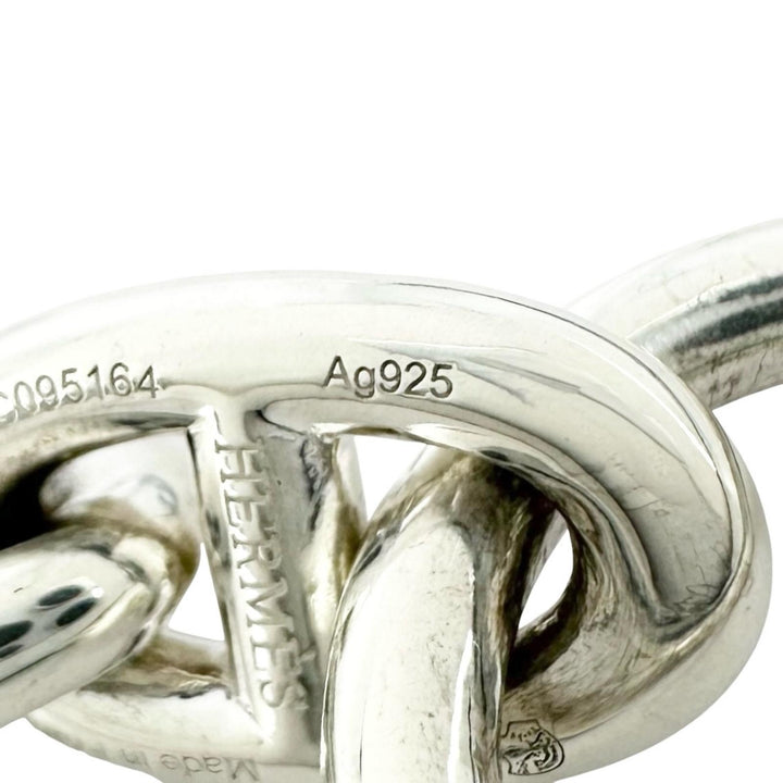 Excellent HERMES bracelet Chéne Dunkel PM 15 frames Silver AG925 Women