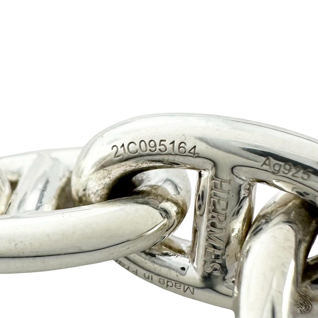 Excellent HERMES bracelet Chéne Dunkel PM 15 frames Silver AG925 Women