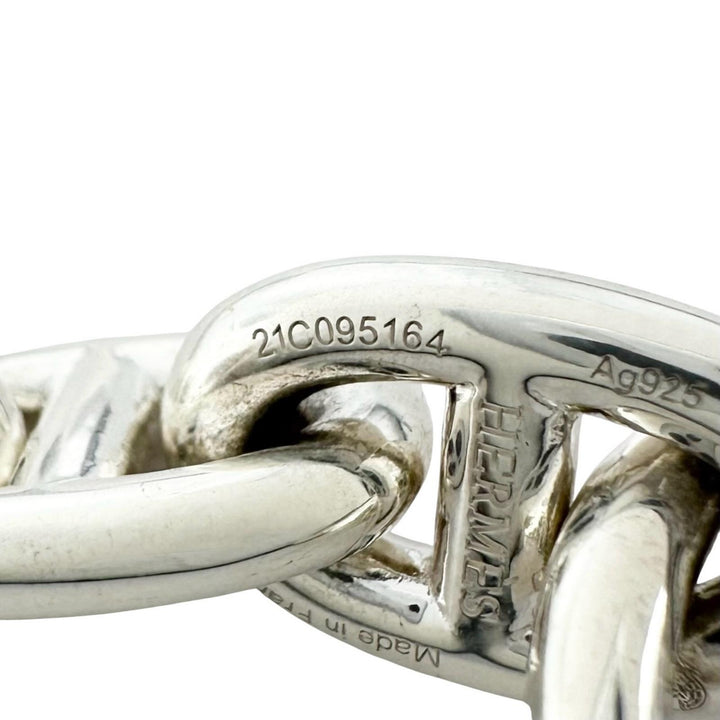 Excellent HERMES bracelet Chéne Dunkel PM 15 frames Silver AG925 Women
