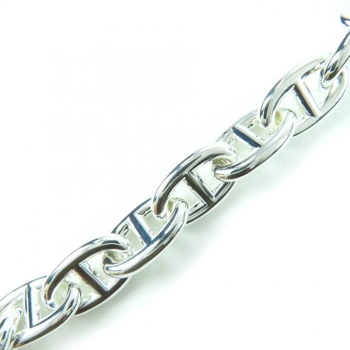 Excellent HERMES bracelet Chene Dunkle MM 13 frames Silver AG925 Women