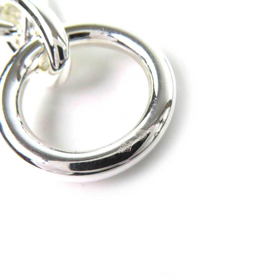 Excellent HERMES Chene Dunkle MM 14-link Chain Bracelet Silver 925 Women