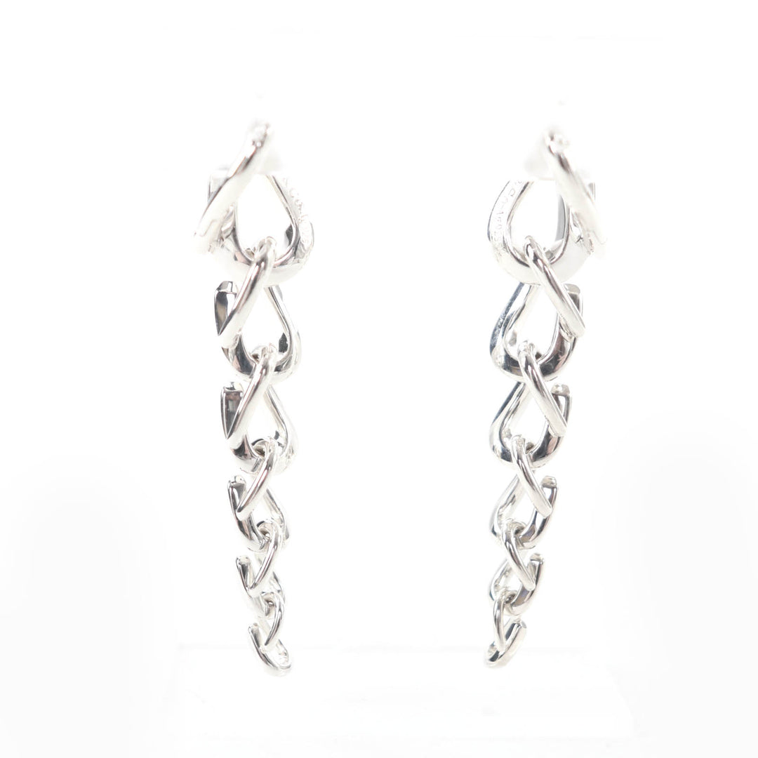 Great TIFFANY&Co. Pierce Forge Drop Link Silver AG925 Women