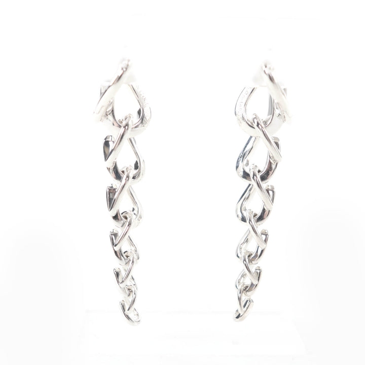 Great TIFFANY&Co. Pierce Forge Drop Link Silver AG925 Women