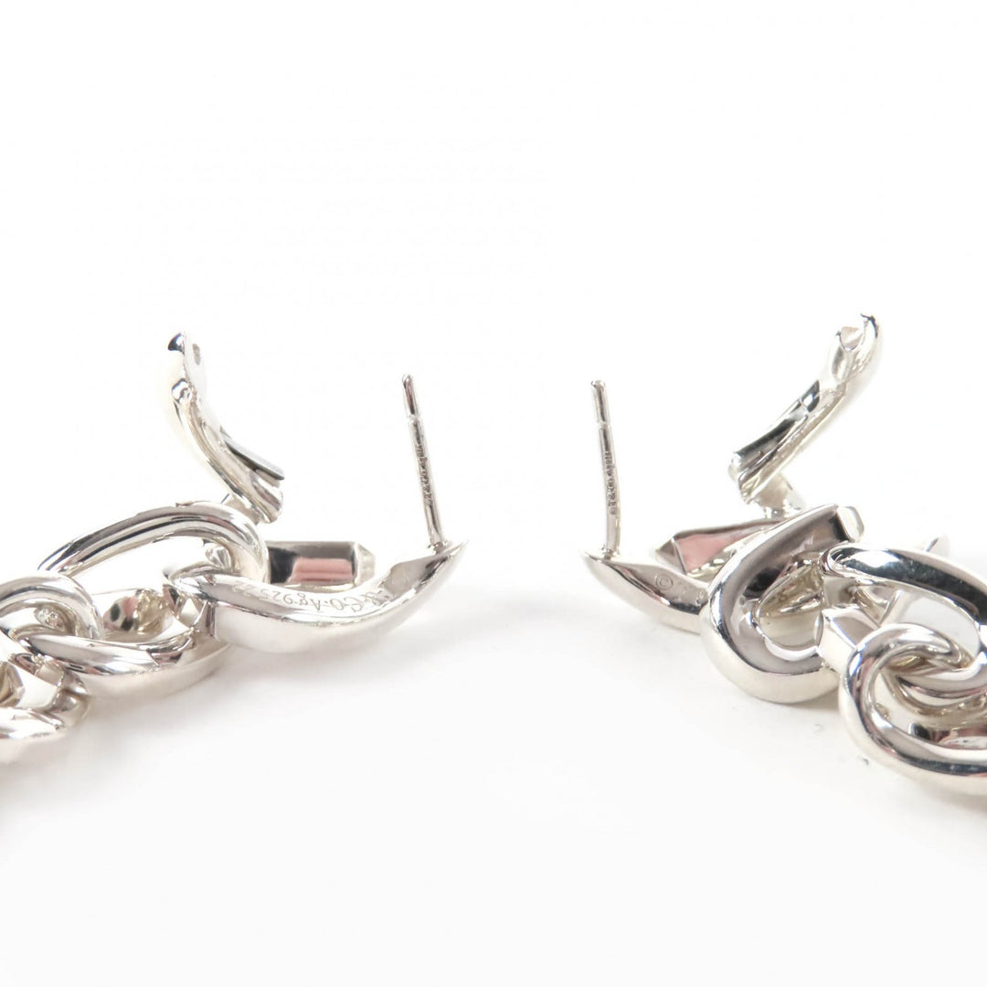 Great TIFFANY&Co. Pierce Forge Drop Link Silver AG925 Women