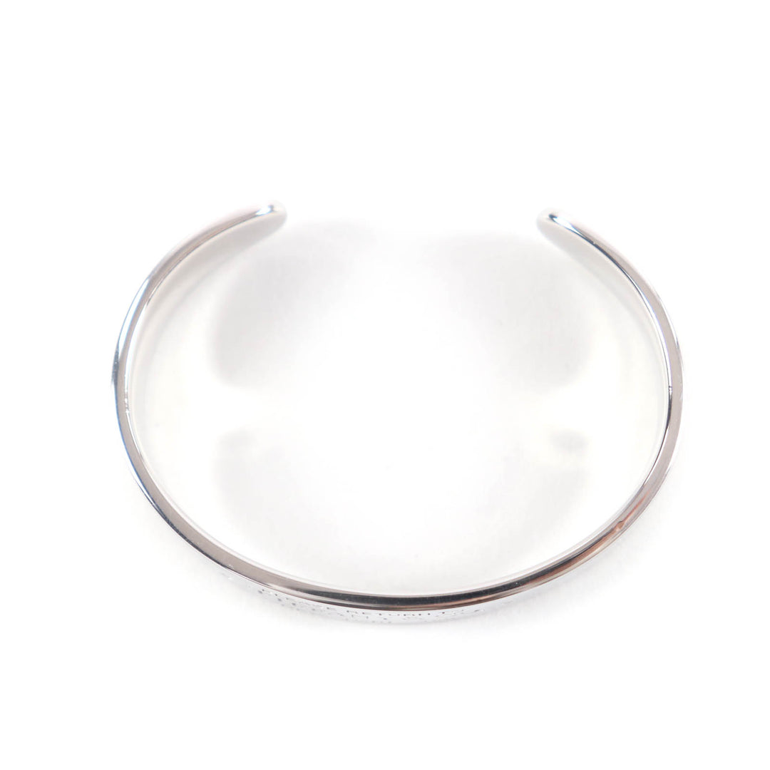 Excellent TIFFANY&Co. Bangle RTT Narrow Cuff Silver AG925 Women