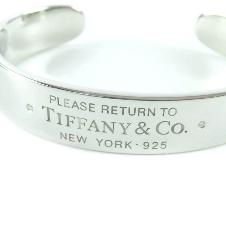 Excellent TIFFANY&Co. Bangle RTT Narrow Cuff Silver AG925 Women