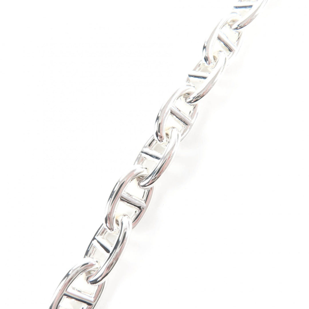 Excellent HERMES bracelet Chene Dunkle MM 14 frames Silver AG925 Women