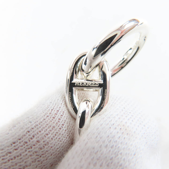 Excellent HERMES bracelet Chene Dunkle MM 14 frames Silver AG925 Women