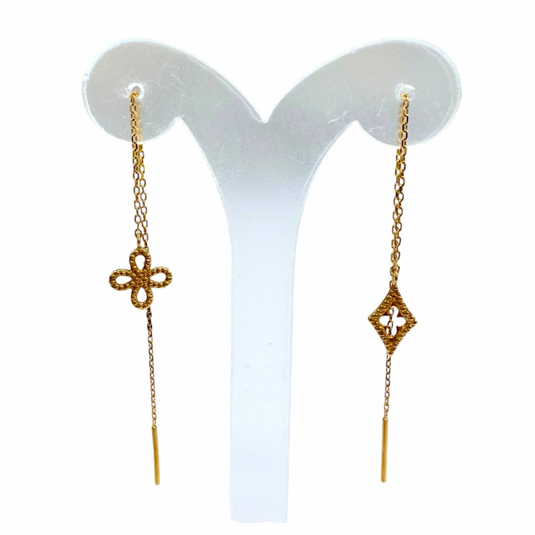 Great Loree Rodkin Pierce Infinity American Asymmetrical Chain Yellow Gold 18K