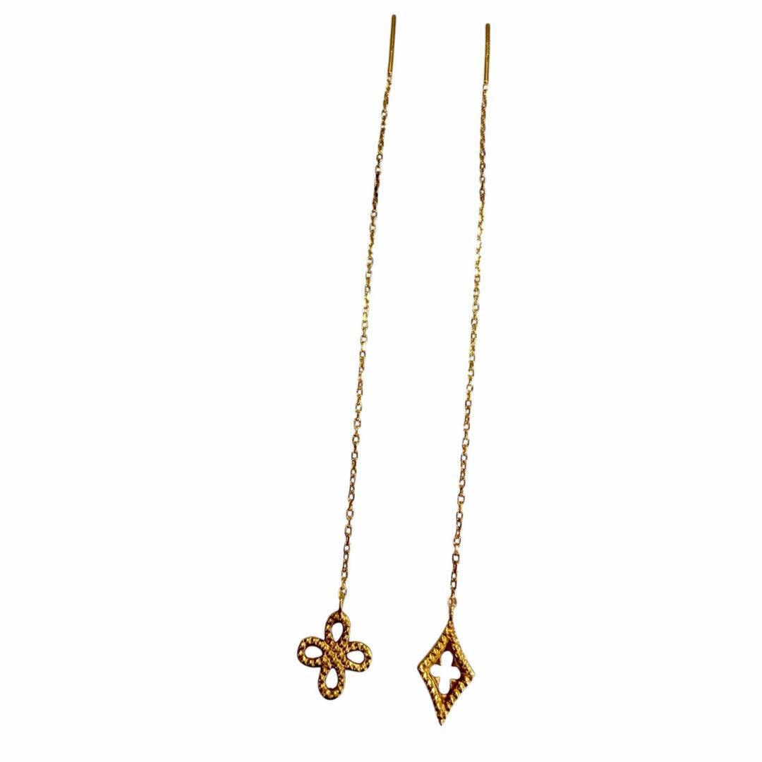 Great Loree Rodkin Pierce Infinity American Asymmetrical Chain Yellow Gold 18K