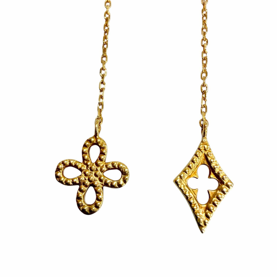 Great Loree Rodkin Pierce Infinity American Asymmetrical Chain Yellow Gold 18K