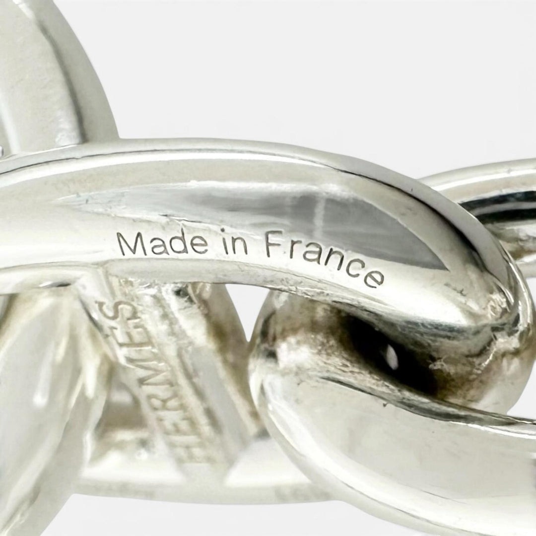 Excellent HERMES bracelet Chéne Dunkel PM 15 frames Silver AG925 Women