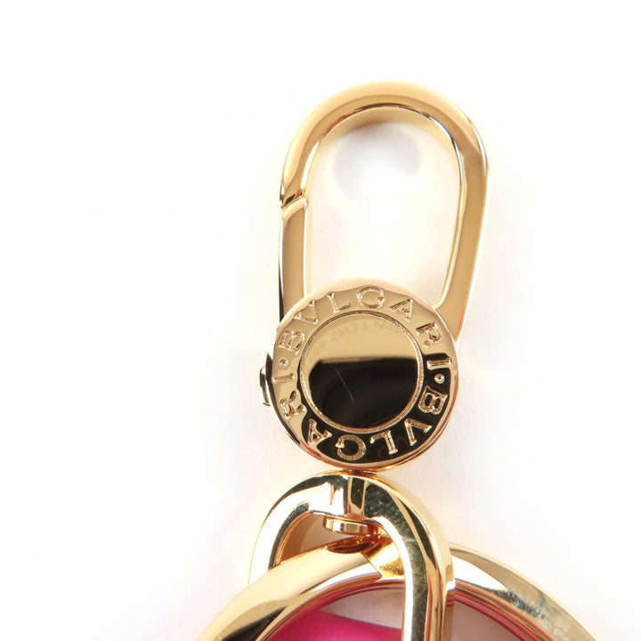 Pristine BVLGARI Bvlgari Bvlgari Key Ring Current Model pink Women 294793