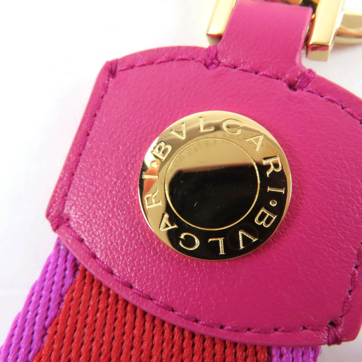 Pristine BVLGARI Bvlgari Bvlgari Key Ring Current Model pink Women 294793