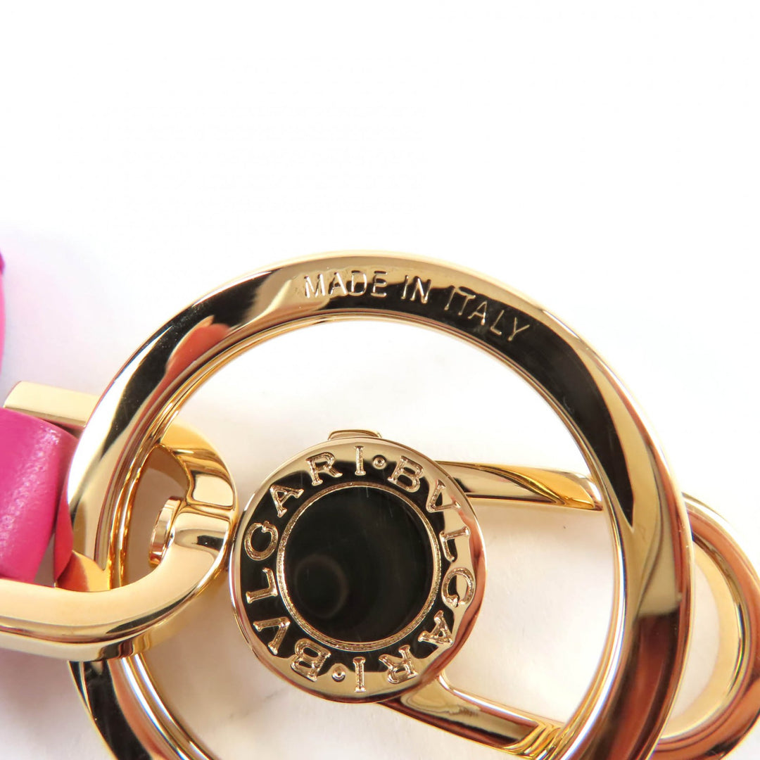 Pristine BVLGARI Bvlgari Bvlgari Key Ring Current Model pink Women 294793