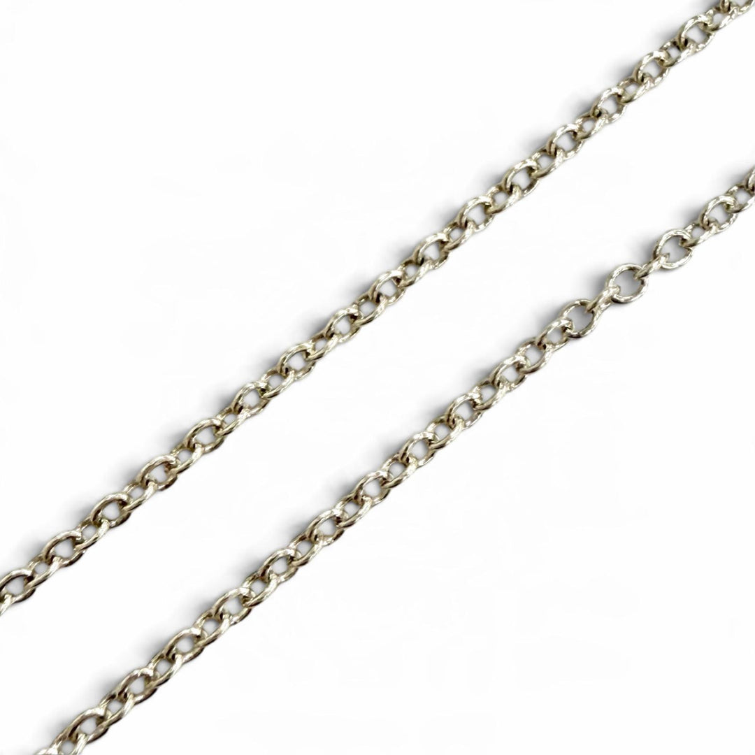 Great TIFFANY&Co. Double Open Heart Necklace Extra Mini Silver 925 Women