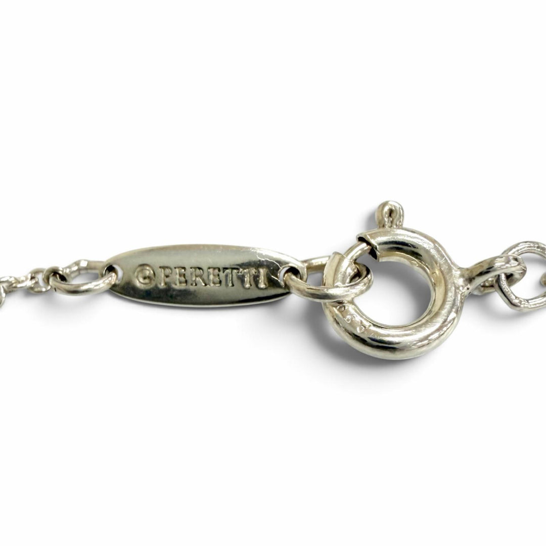 Great TIFFANY&Co. Double Open Heart Necklace Extra Mini Silver 925 Women