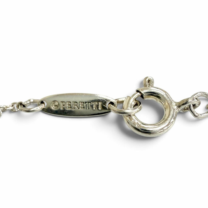 Great TIFFANY&Co. Double Open Heart Necklace Extra Mini Silver 925 Women
