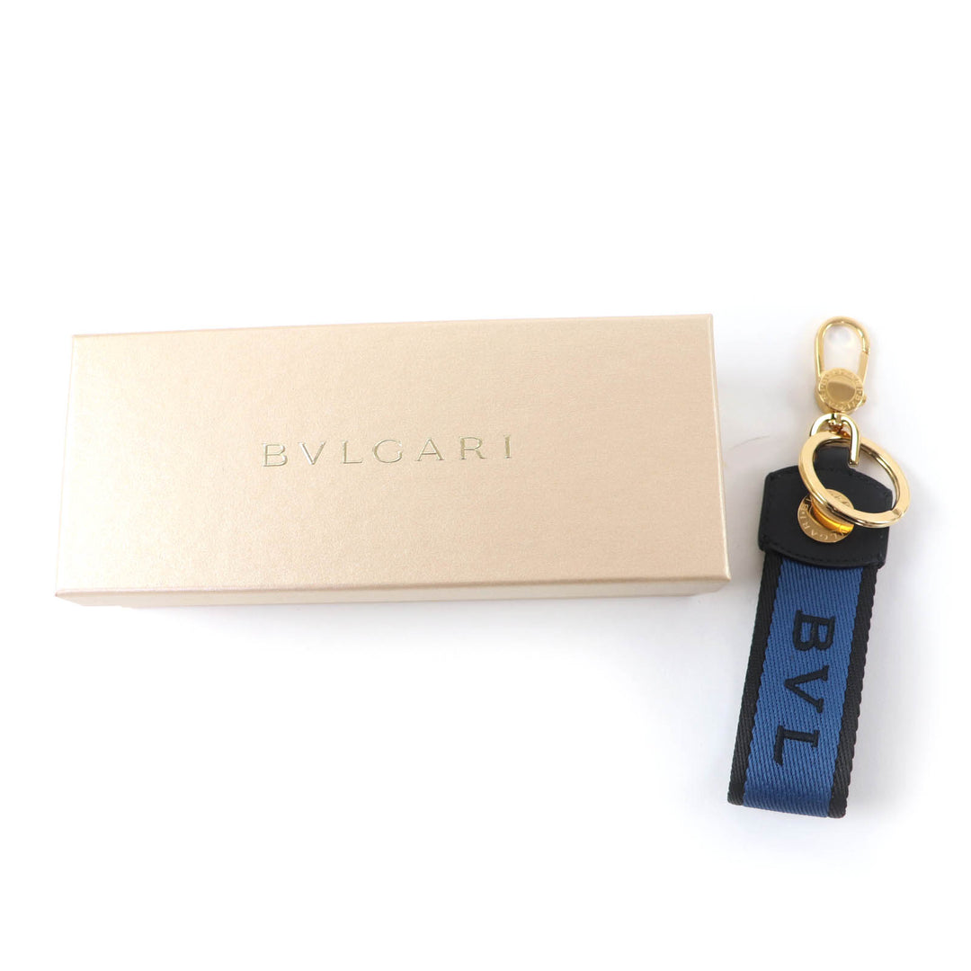 Pristine BVLGARI key ring Bulgari Bulgari Keyring Current product blue 294792