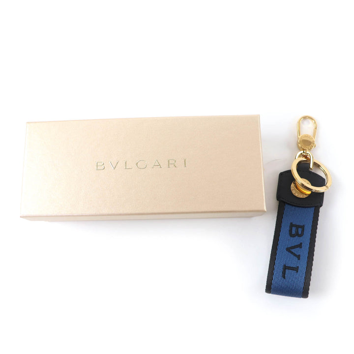 Pristine BVLGARI key ring Bulgari Bulgari Keyring Current product blue 294792