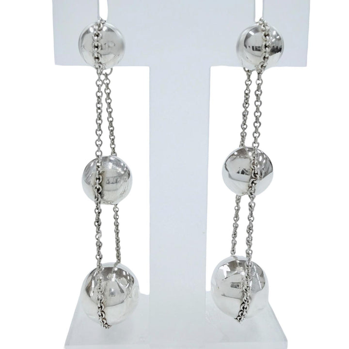 Great TIFFANY&Co. Pierce Triple drop Current product Silver AG925 Women