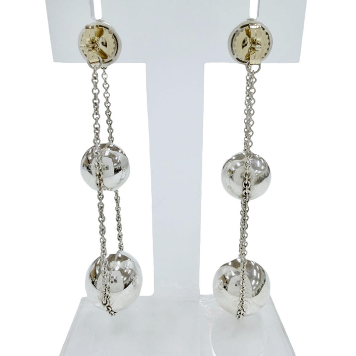 Great TIFFANY&Co. Pierce Triple drop Current product Silver AG925 Women