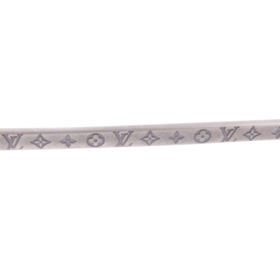 Excellent LOUIS VUITTON sunglasses LV Ride Two Bridges Teardrop Silver metal mens Z2544U