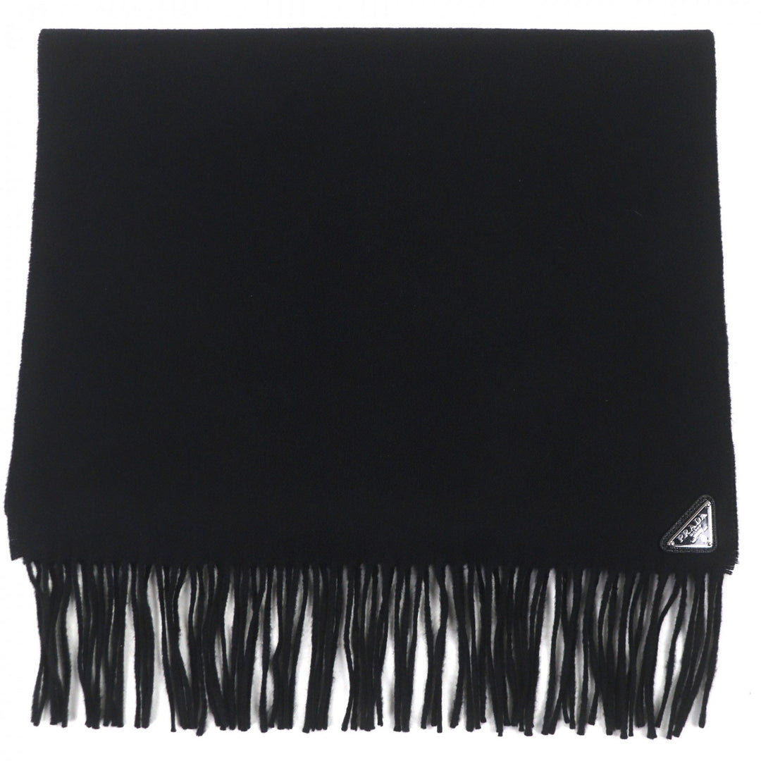 Excellent PRADA Scarf black silk mens 1FS065