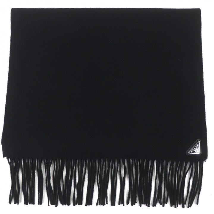 Excellent PRADA Scarf black silk mens 1FS065