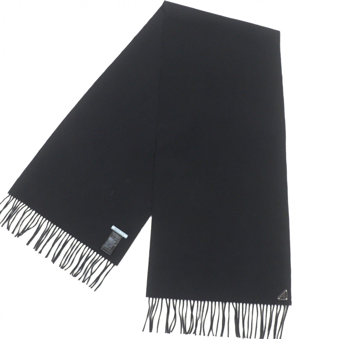 Excellent PRADA Scarf black silk mens 1FS065