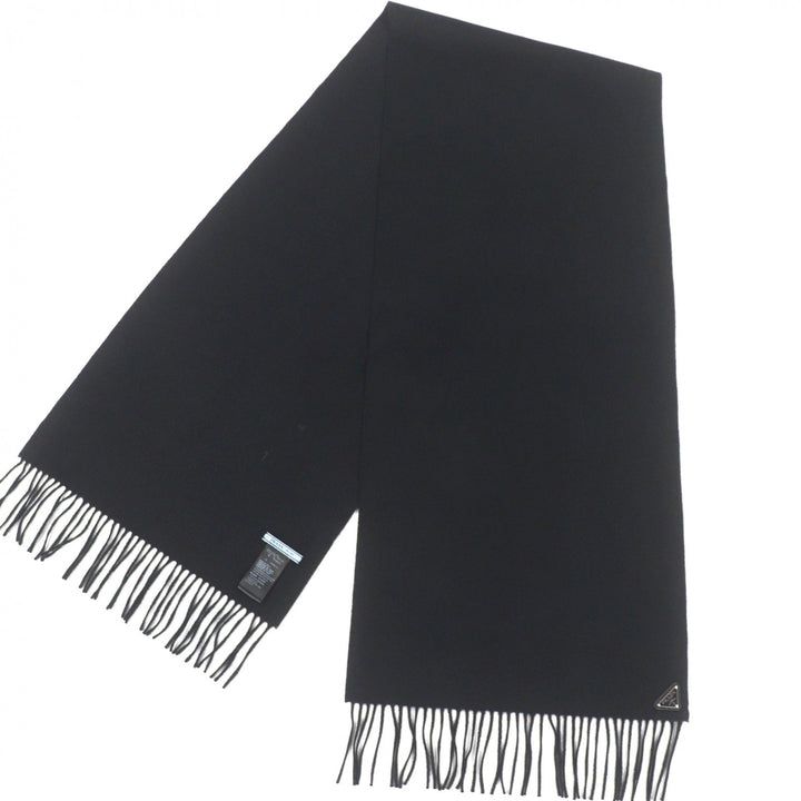 Excellent PRADA Scarf black silk mens 1FS065