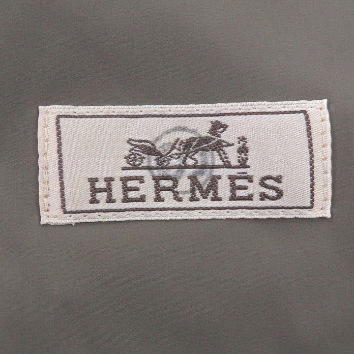 Excellent HERMES Nylon jacket Serie Button charcoal polyester mens 50