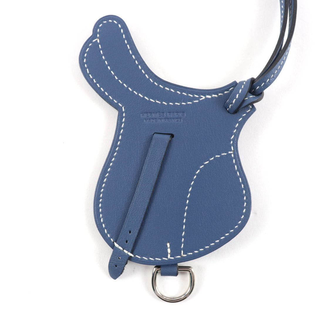 Excellent HERMES Bag charm Paddock Sailor Charm Vaux Swift Leather Women