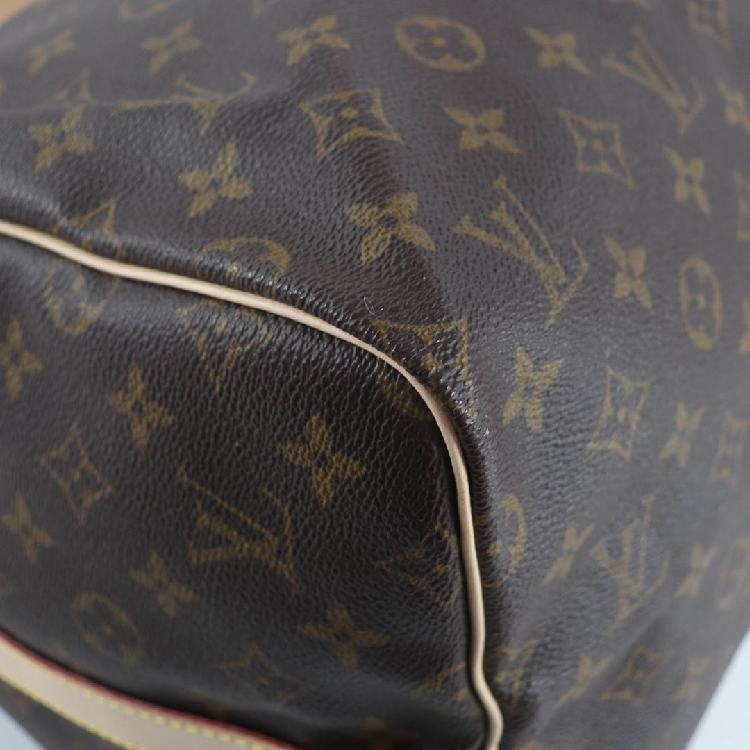 Excellent LOUIS VUITTON Boston bag Keepol Bandriere 55 Monogram canvas M41414