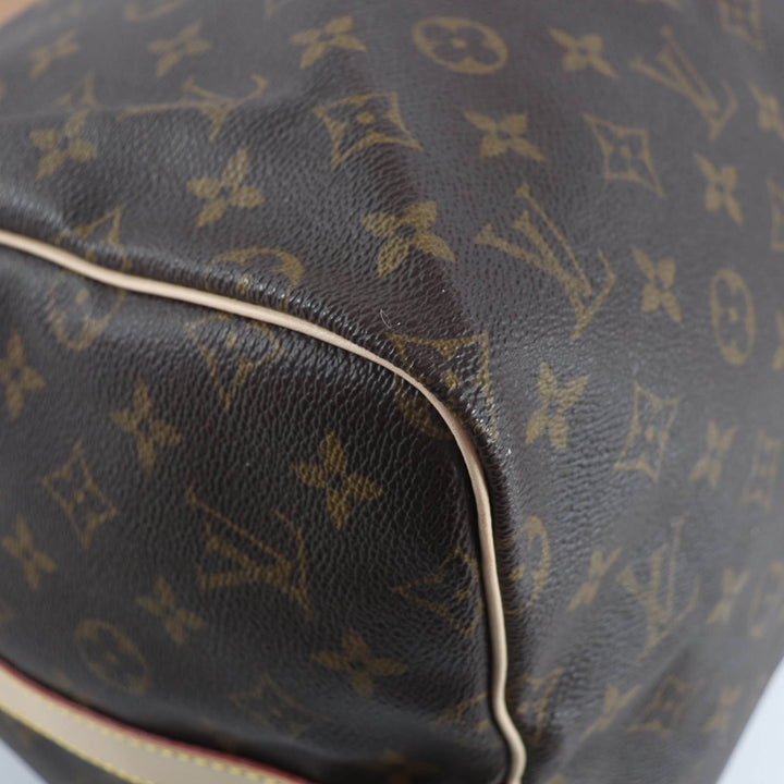 Excellent LOUIS VUITTON Boston bag Keepol Bandriere 55 Monogram canvas M41414