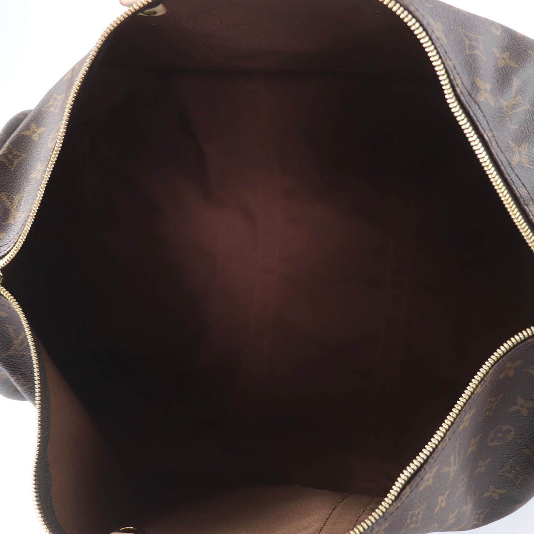 Excellent LOUIS VUITTON Boston bag Keepol Bandriere 55 Monogram canvas M41414