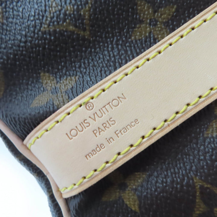 Excellent LOUIS VUITTON Boston bag Keepol Bandriere 55 Monogram canvas M41414