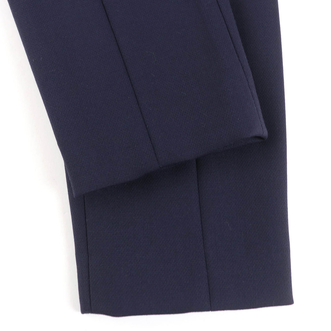 Excellent THE ROW Pants Straight Slim Bottoms Navy wool Women 0 4430-W1303