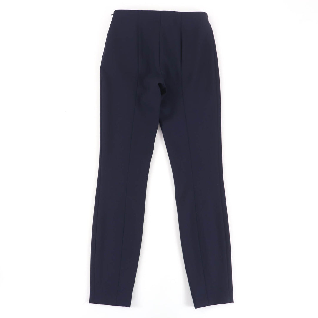 Excellent THE ROW Pants Straight Slim Bottoms Navy wool Women 0 4430-W1303