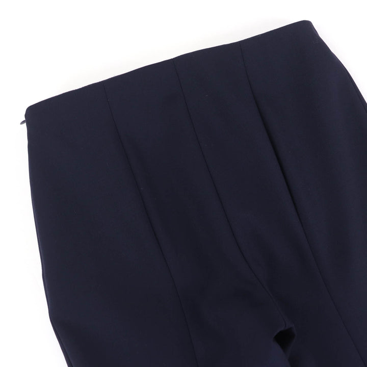 Excellent THE ROW Pants Straight Slim Bottoms Navy wool Women 0 4430-W1303
